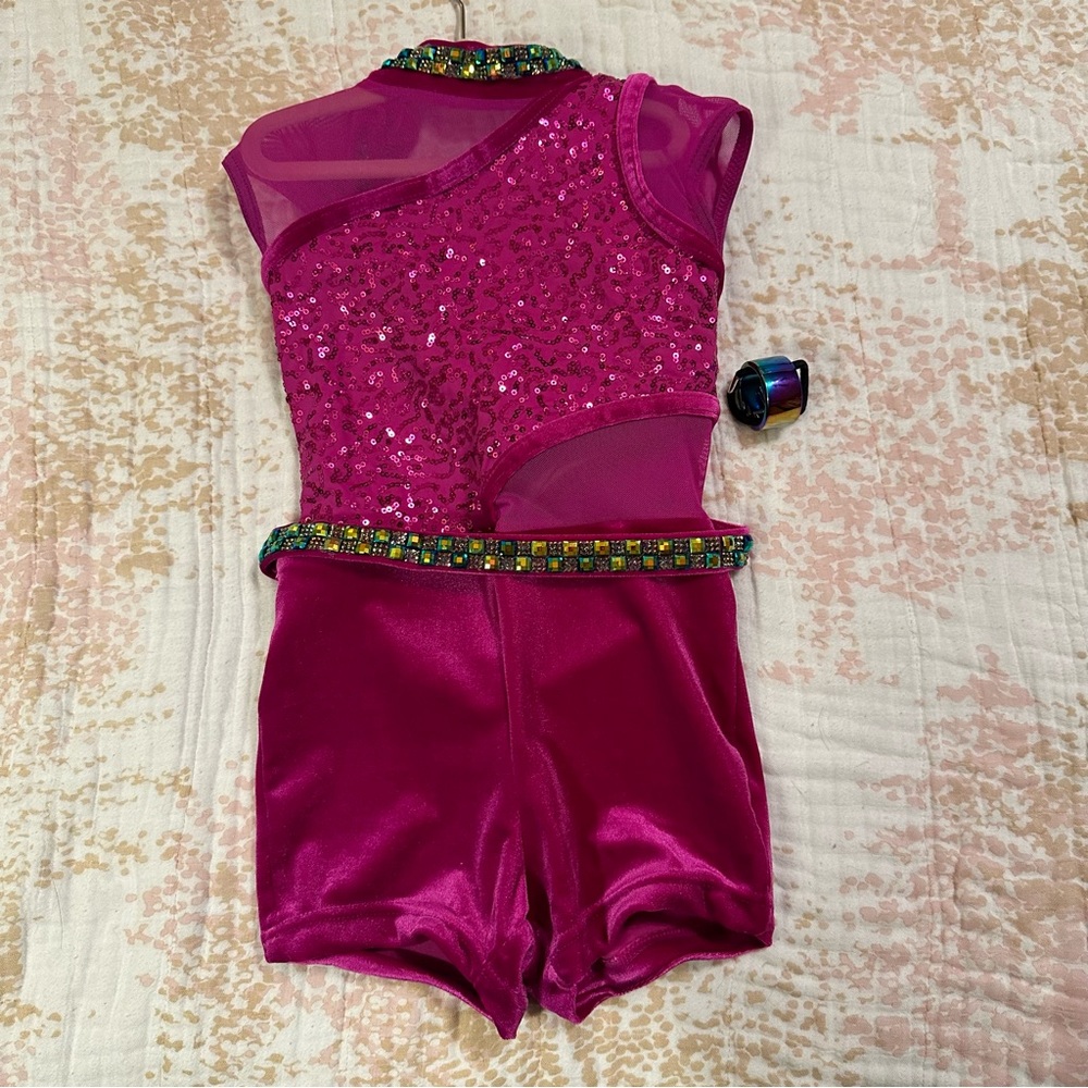 Weissman Showtime - “Hero Plum” Dance Costume (Size SC 6-6x)